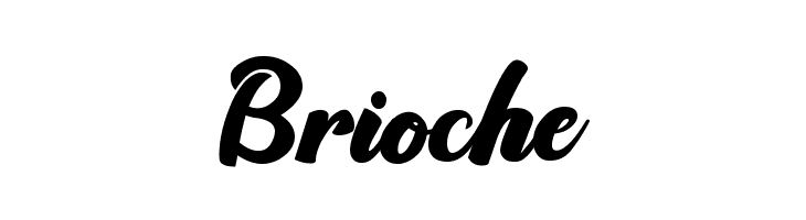 Brioche  フリーフォントのダウンロード