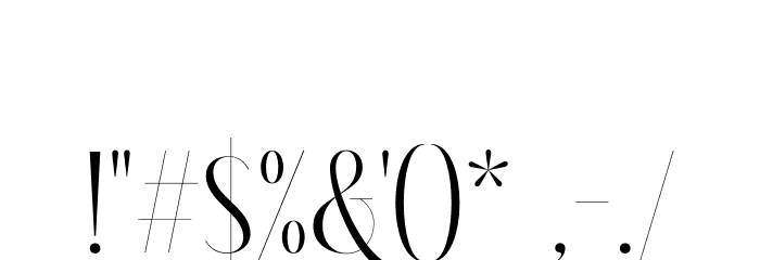 BriocheDEMO Font OTHER CHARS