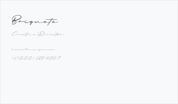 Briquete Business Card