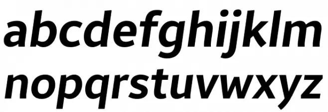 Brisa Sans Bold Italic 字体 小写