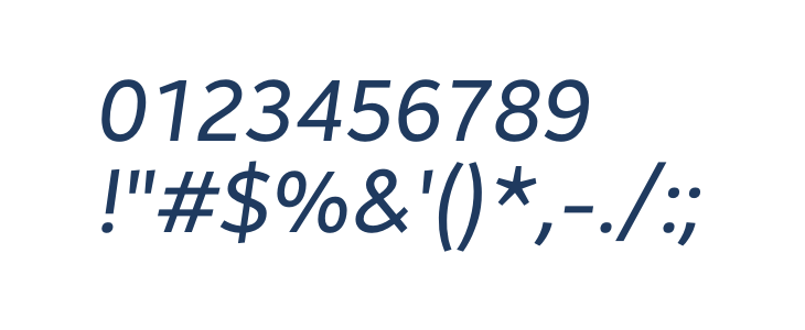 Brisa Sans Italic Other Characters