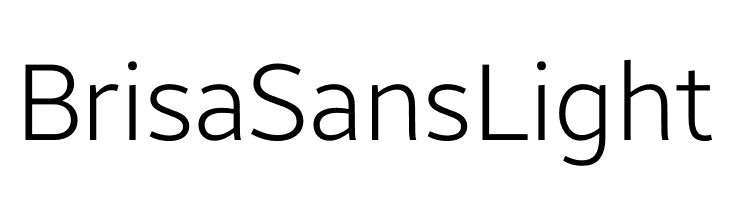 Brisa Sans Light  Frei Schriftart Herunterladen