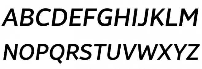 Brisa Sans Medium Italic フォント 大文字
