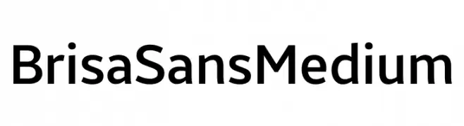 Brisa Sans Medium  免费字体下载