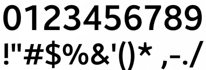 Brisa Sans Medium Font OTHER CHARS