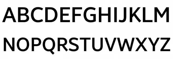 Brisa Sans Medium Schriftart Groß
