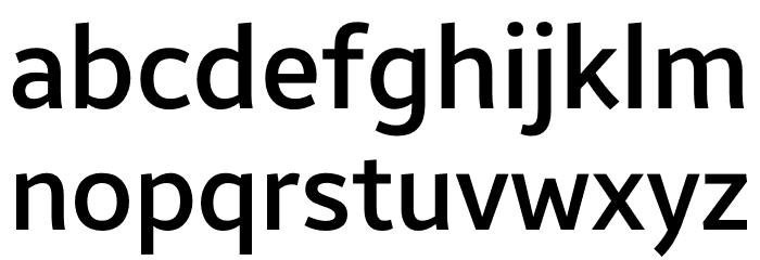 Brisa Sans Medium Font LOWERCASE