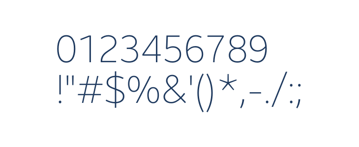 Brisa Sans Thin Other Characters