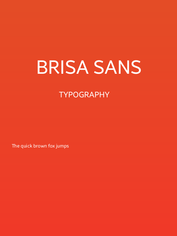 Brisa Sans Poster