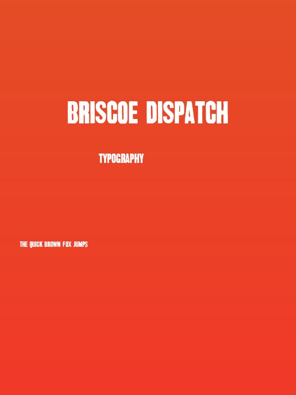 Briscoe Dispatch Poster