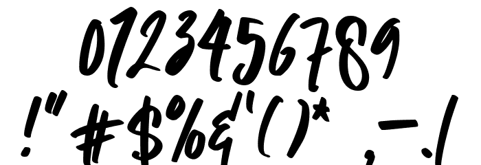 Brisella - Personal Use Font OTHER CHARS