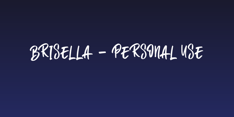 Brisella - Personal Use Social Header