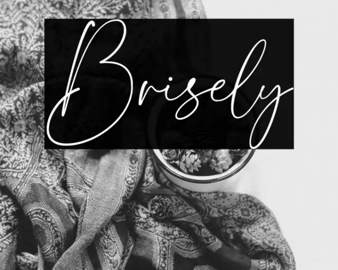 Brisely Font examples
