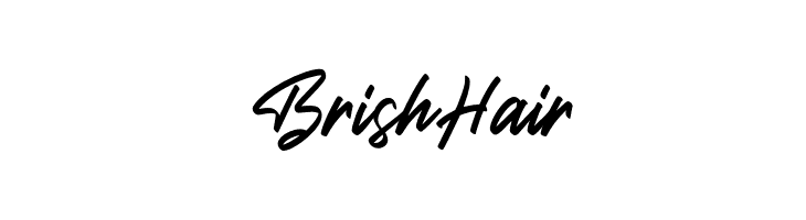 Brish Hair  フリーフォントのダウンロード