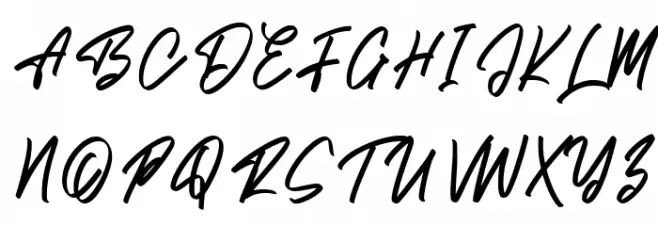 Brish Hair Font Litere mari