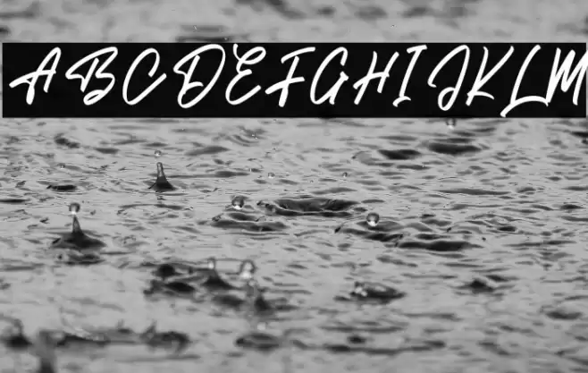 Brish Hair Font examples