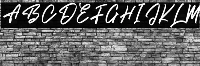 Brish Hair Font examples