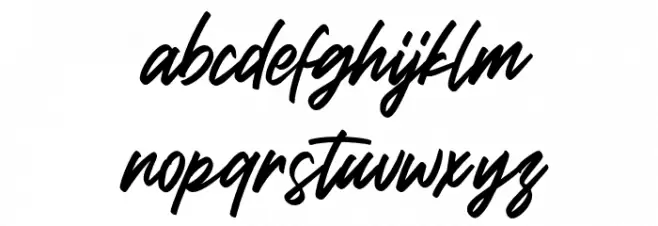 Brish Hair Caratteri MINUSCOLO