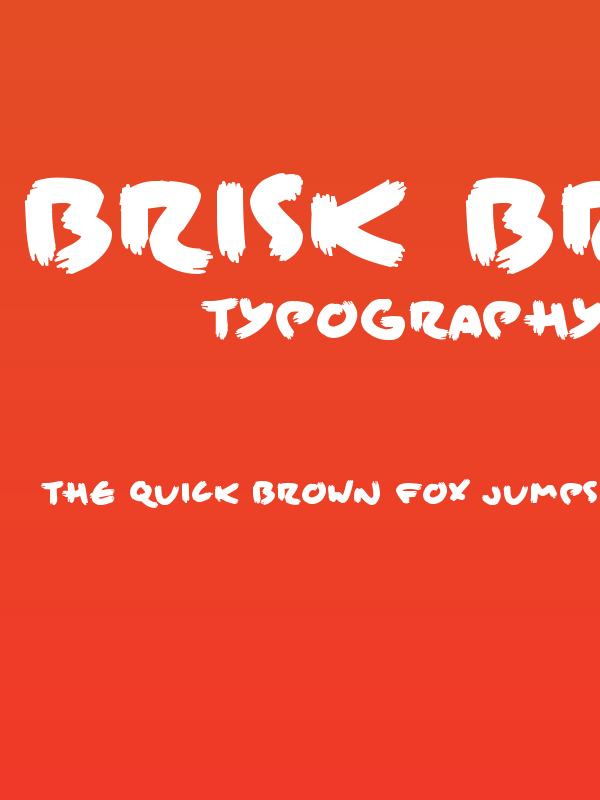 Brisk Bristle Brush Poster