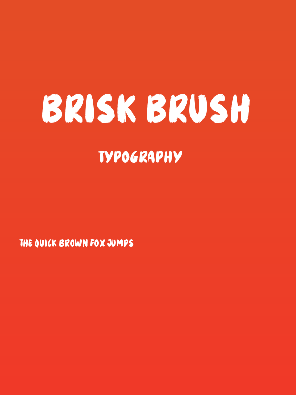 Brisk Brush Poster