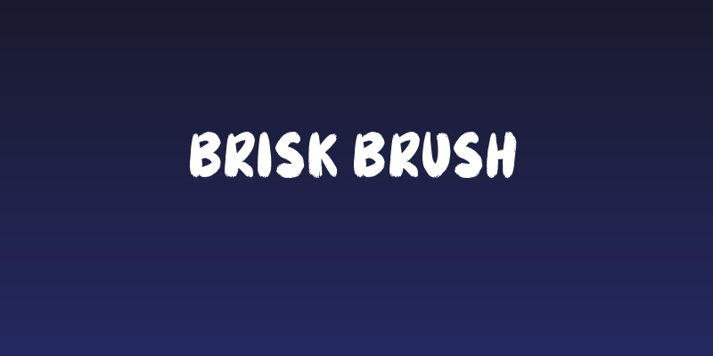 Brisk Brush Social Header