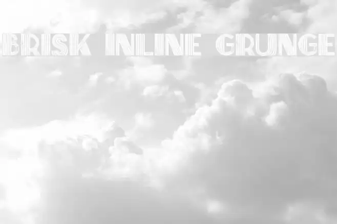 Brisk Inline Grunge Font examples