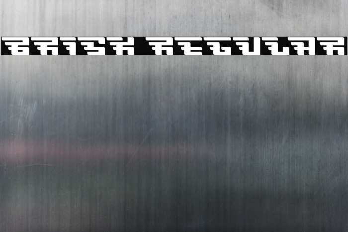 Brisk Regular Font examples
