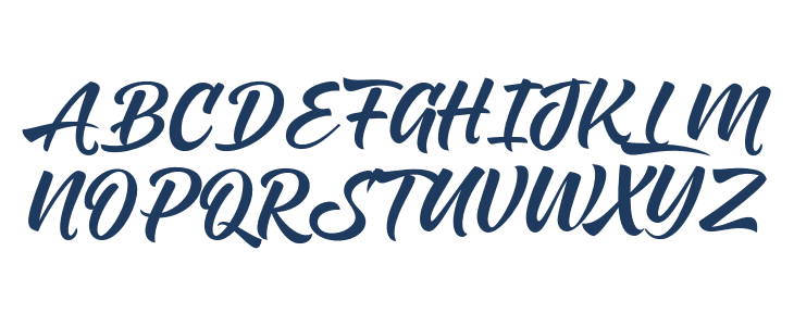 Brisket Script PERSONAL USE Regular Uppercase