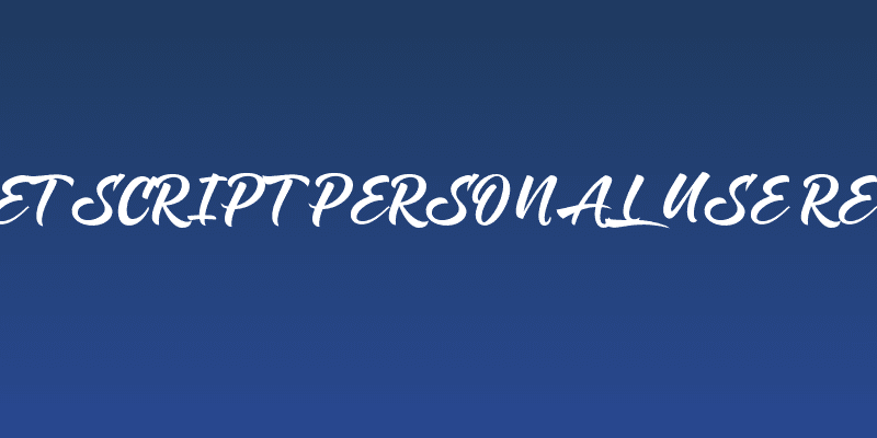 Brisket Script PERSONAL USE Regular Social Header