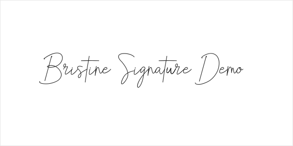 Bristine Signature Demo Logo