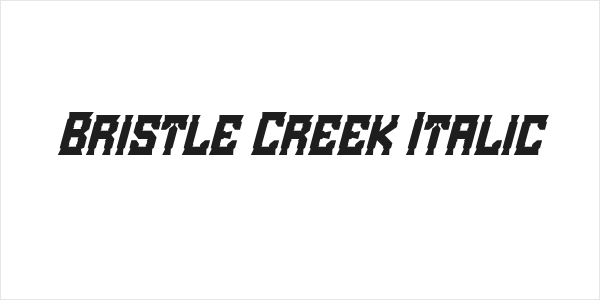 Bristle Creek Italic Logo