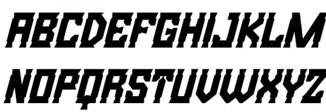Bristle Creek Italic Caratteri MINUSCOLO