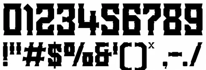 Bristle Creek Font Alte caractere