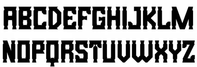 Bristle Creek Font UPPERCASE