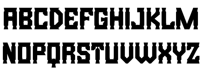 Bristle Creek Font LOWERCASE