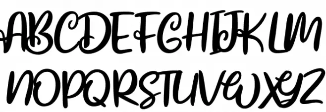 Bristle Schriftart Groß