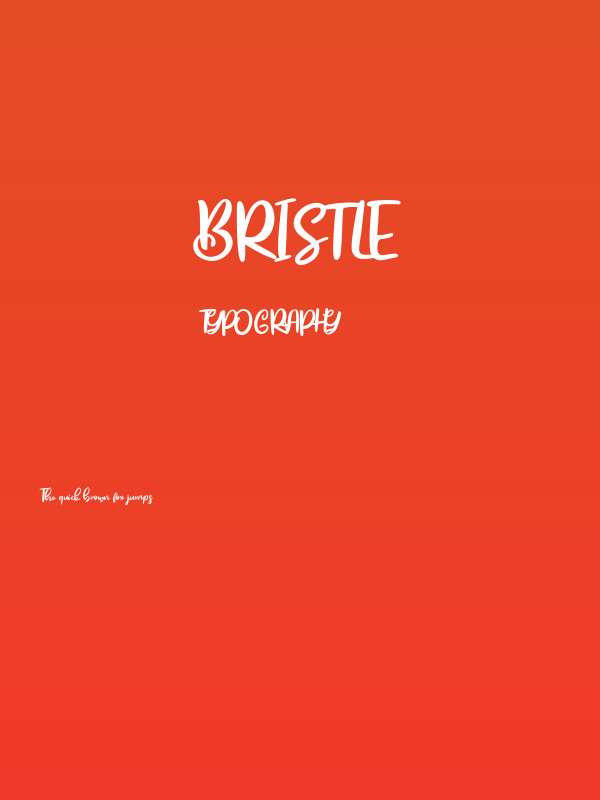 Bristle Poster