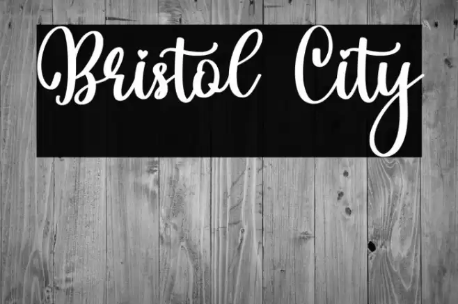 Bristol City Font examples