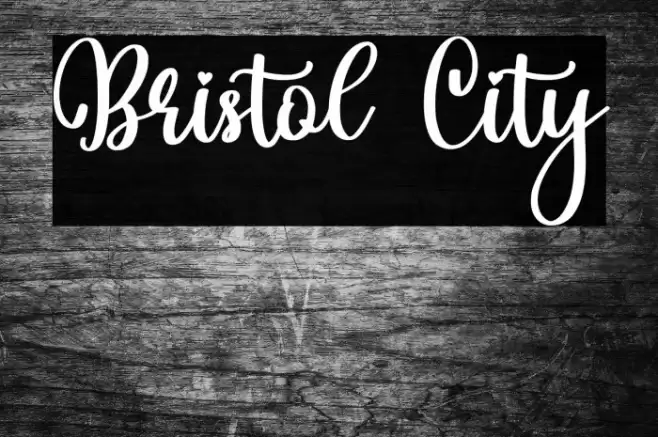 Bristol City Font examples