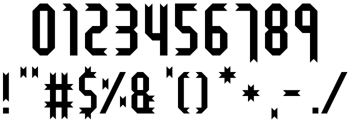 Bristol and Bath Regular Font OTHER CHARS