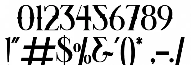 Bristol maver Regular Font OTHER CHARS