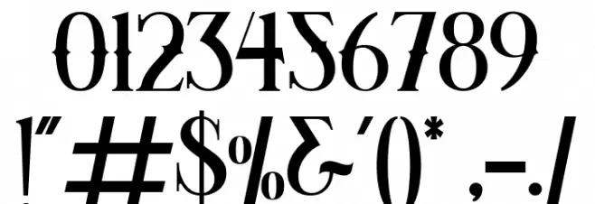 Bristol maver Regular Font OTHER CHARS