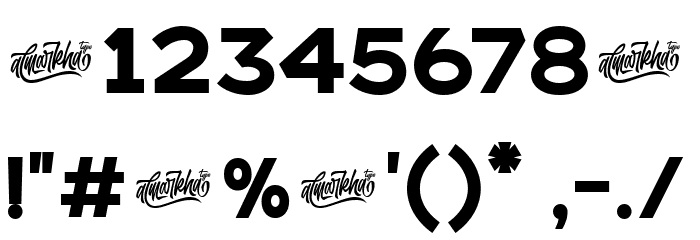 Bristone Font OTHER CHARS