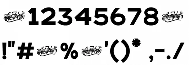 Bristone Font OTHER CHARS