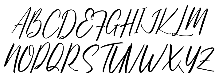 Bristtole Font UPPERCASE