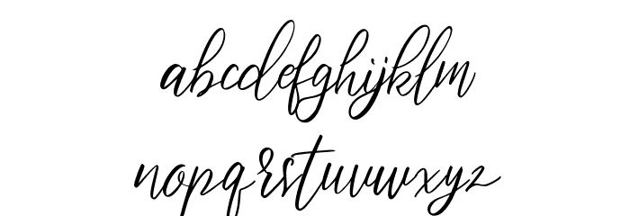Bristtole Font LOWERCASE