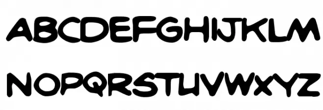 BritComics Normal Font Litere mari