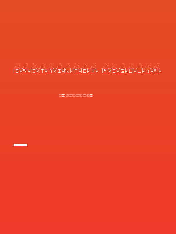 BritainTea Regular Poster