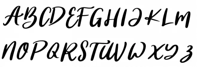 Britale Schriftart Groß