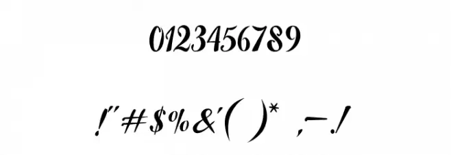 Britania Font OTHER CHARS